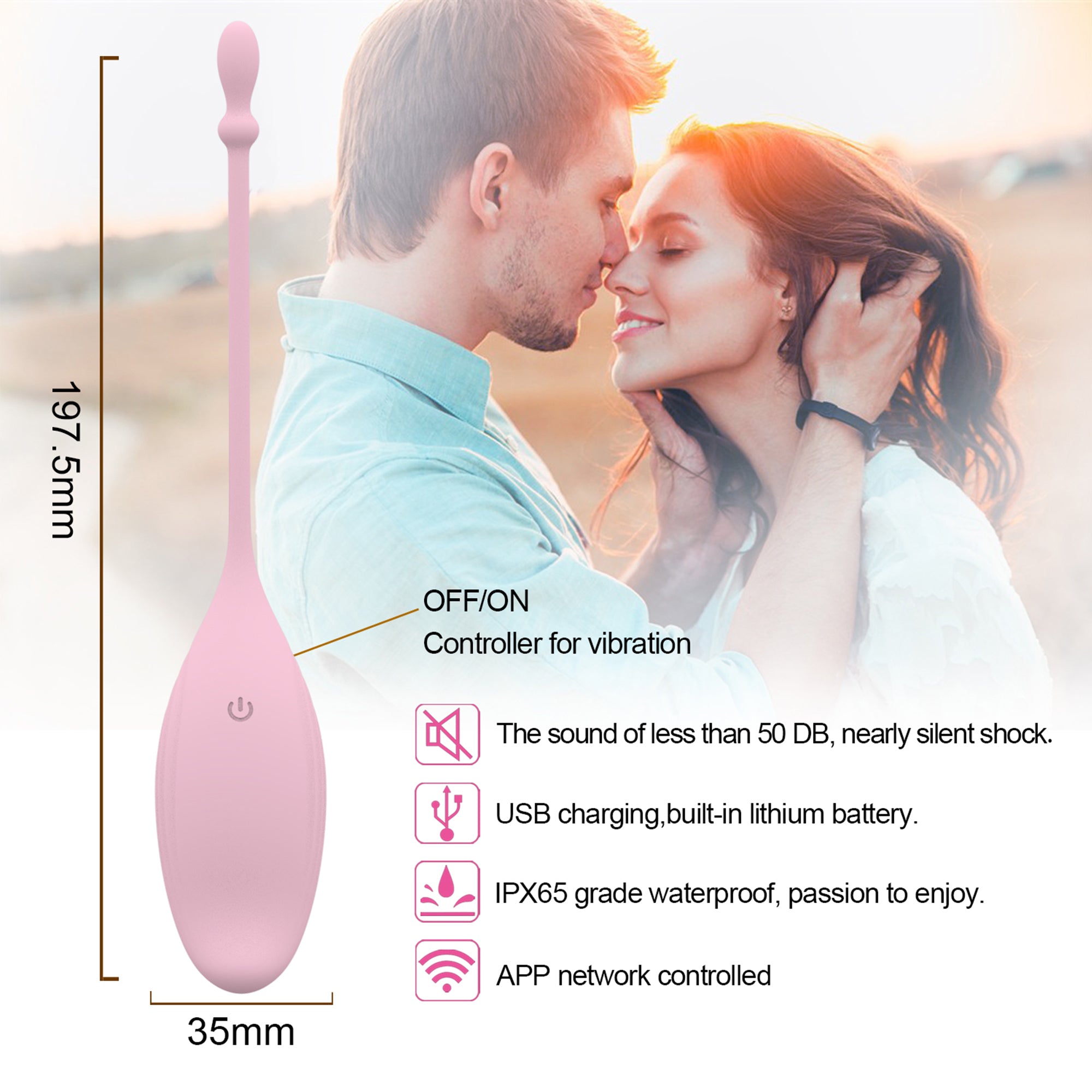 Global App Control Kegel Trainer,Pelvic Floor Exercise Smart Kegel Balls for Women