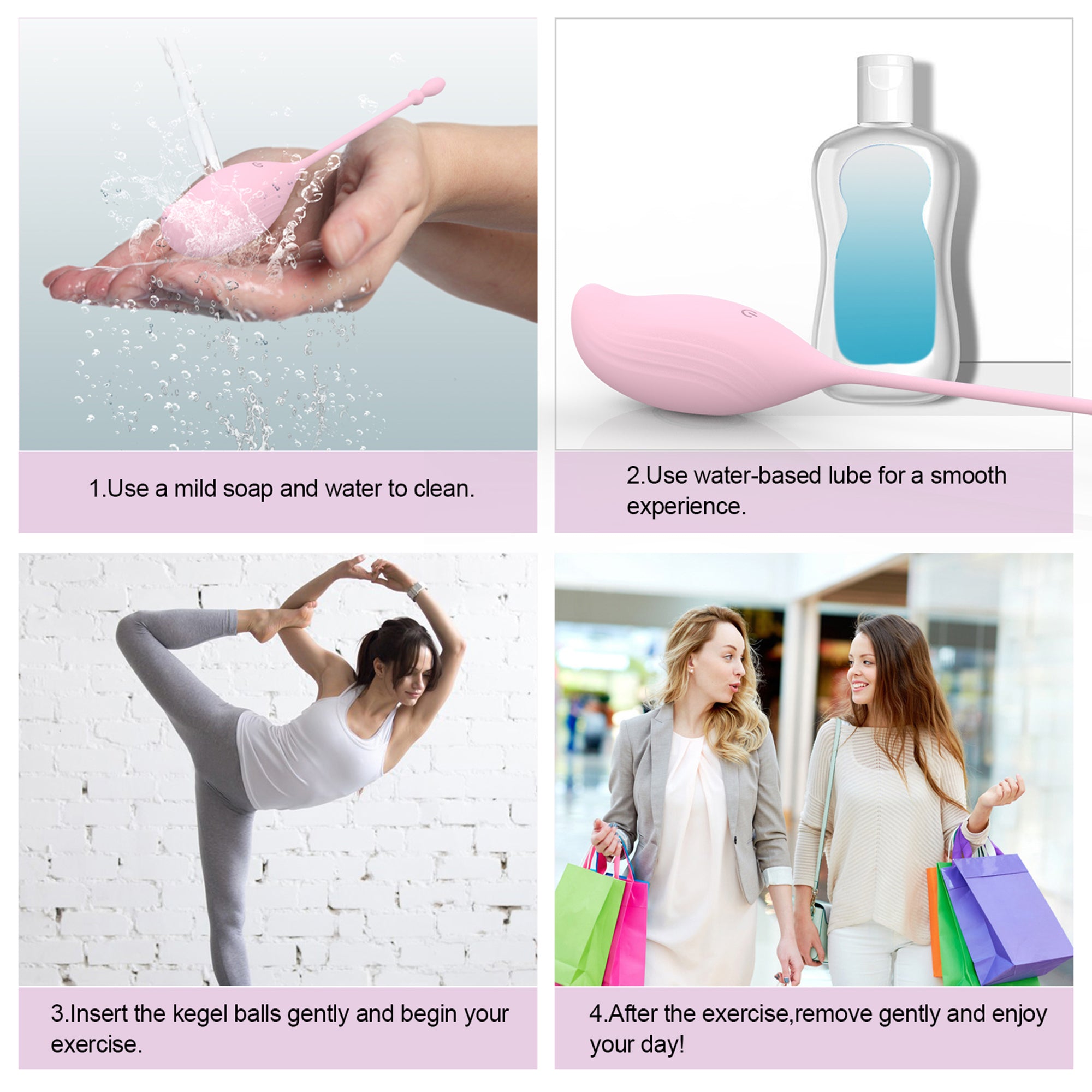 Global App Control Kegel Trainer,Pelvic Floor Exercise Smart Kegel Balls for Women
