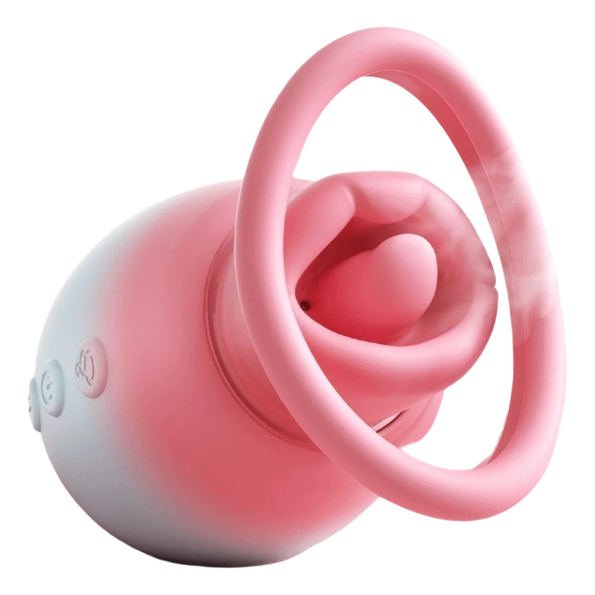 Rechargeable Personal Wellness Suction Massager With Soft Flexible Tip- Gradient Pink