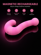 Dual Motors Ultra Soft Liquid Silicone Smart App Controlled Personal Massager With 9 Vibrations