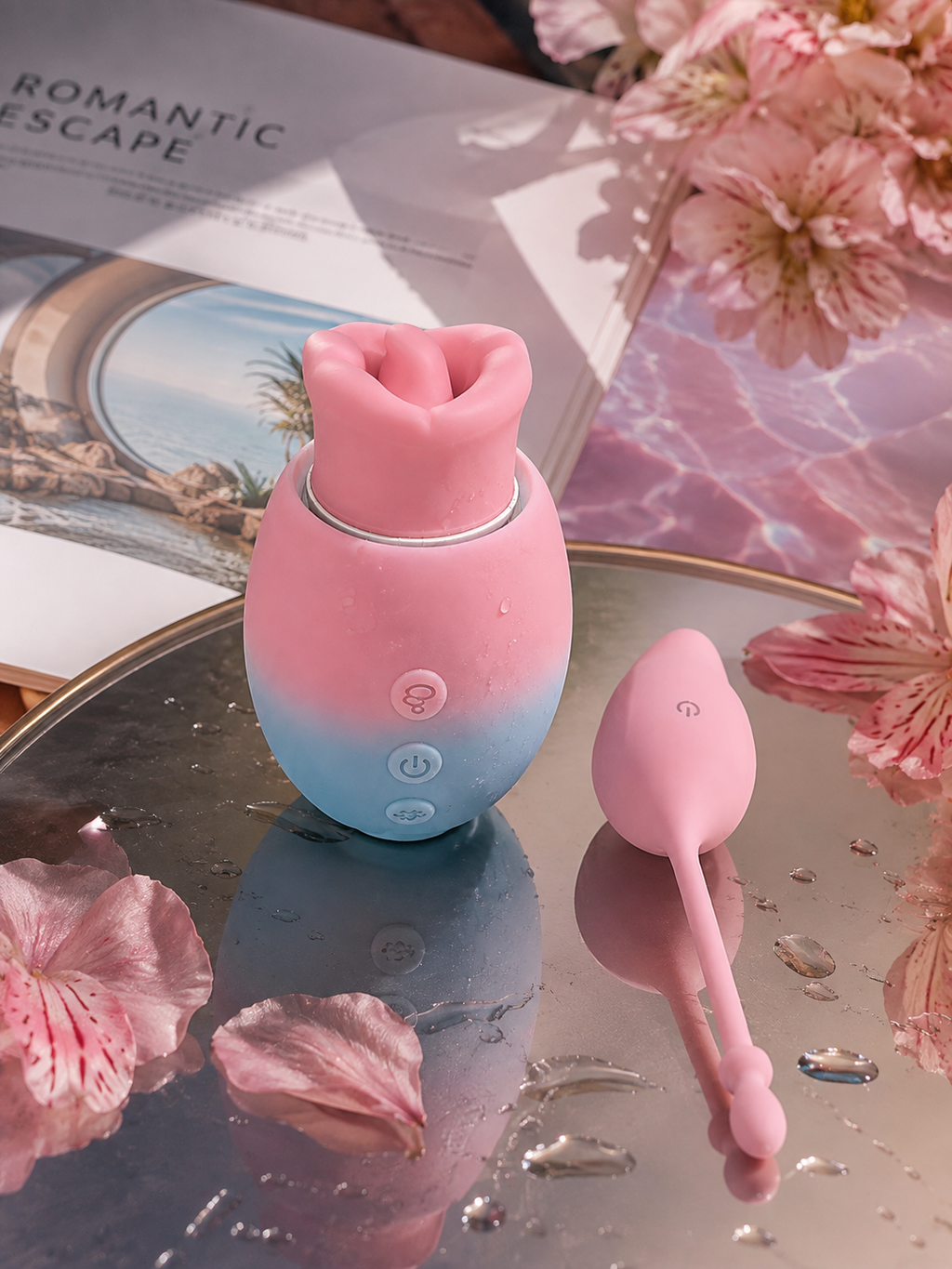 Harmony Duo Gift Set | Suction Massager & App-Controlled Kegel Trainer | Intimova