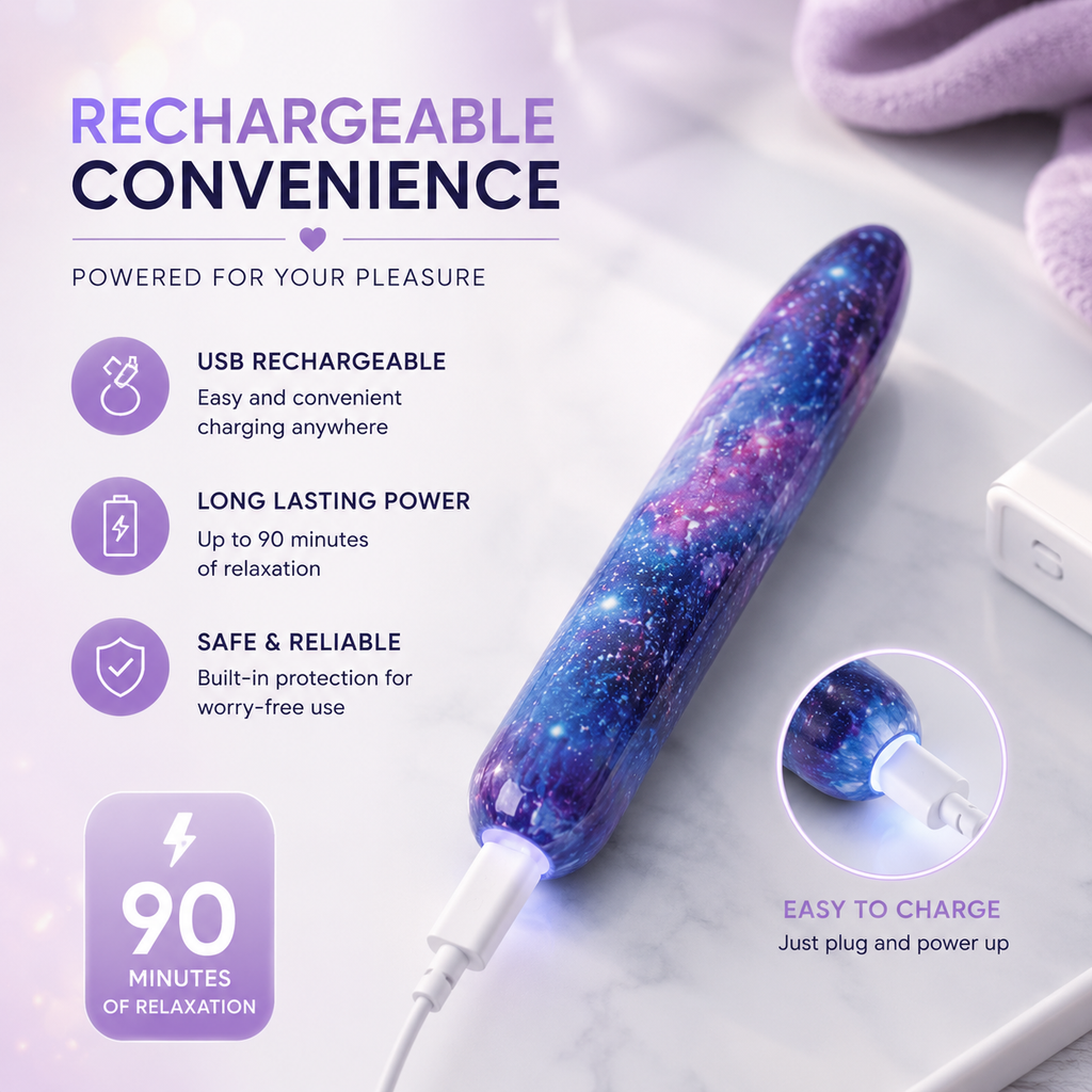 Starry Sky Personal Massager – Galaxy Self-Care Wand
