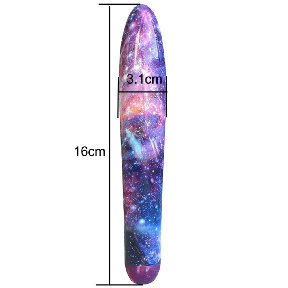 Collectible Cosmic Personal Handheld Massager – Galaxy Design Unique Self-Care Gift With Velvet Storage Bag