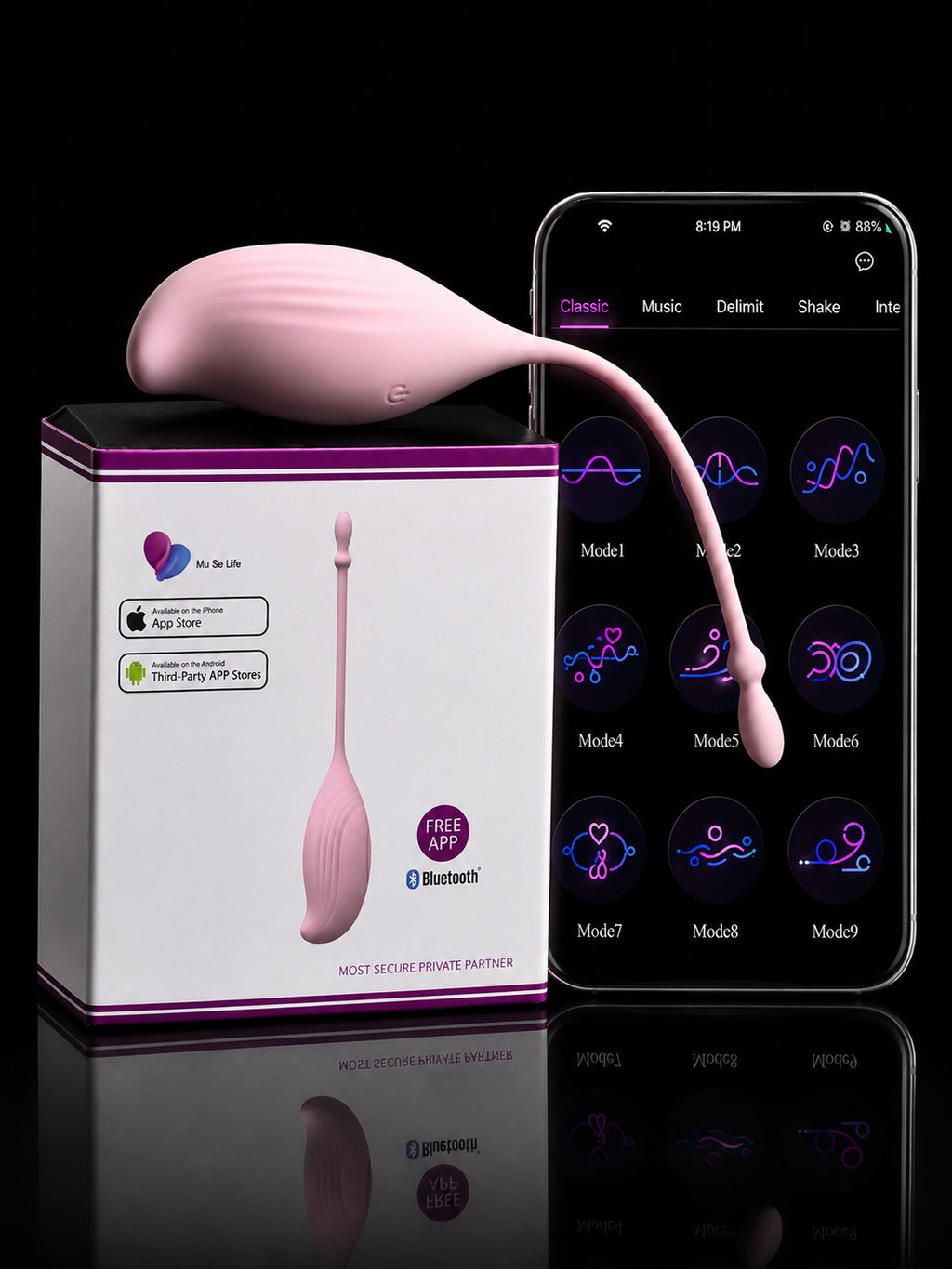 Global App Control Kegel Trainer,Pelvic Floor Exercise Smart Kegel Balls for Women