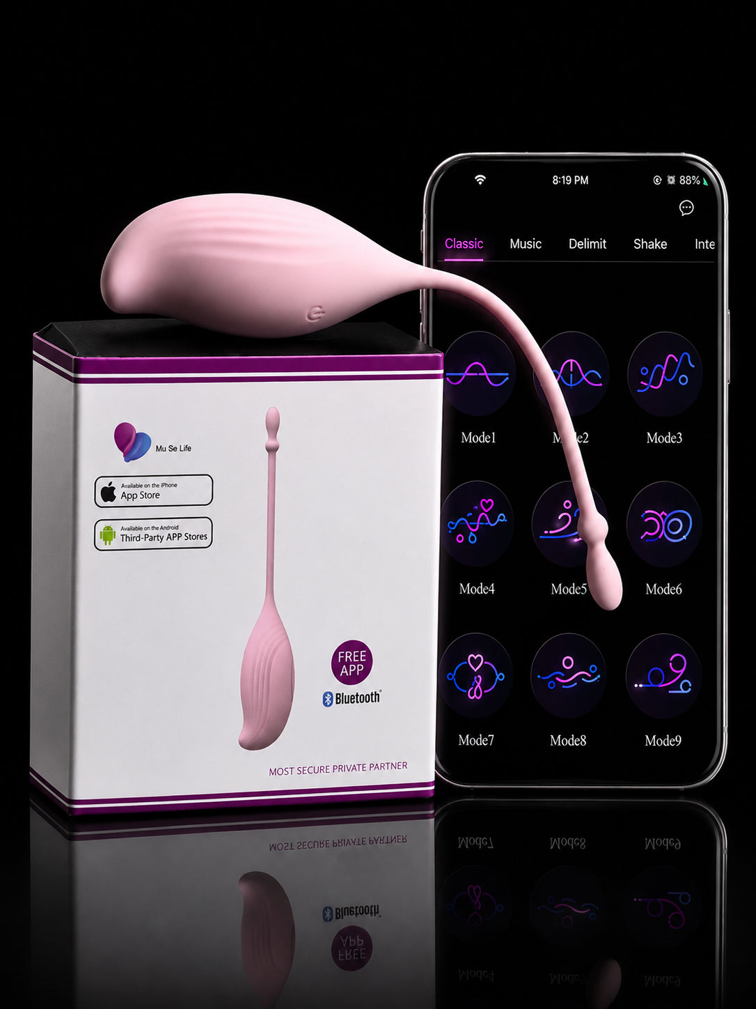 Global App Control Kegel Trainer,Pelvic Floor Exercise Smart Kegel Balls for Women