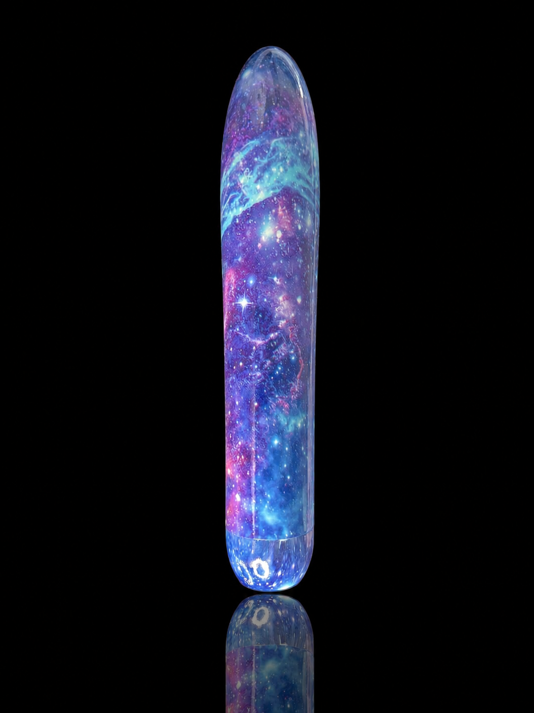 Collectible Cosmic Personal Handheld Massager – Galaxy Design Unique Self-Care Gift With Velvet Storage Bag