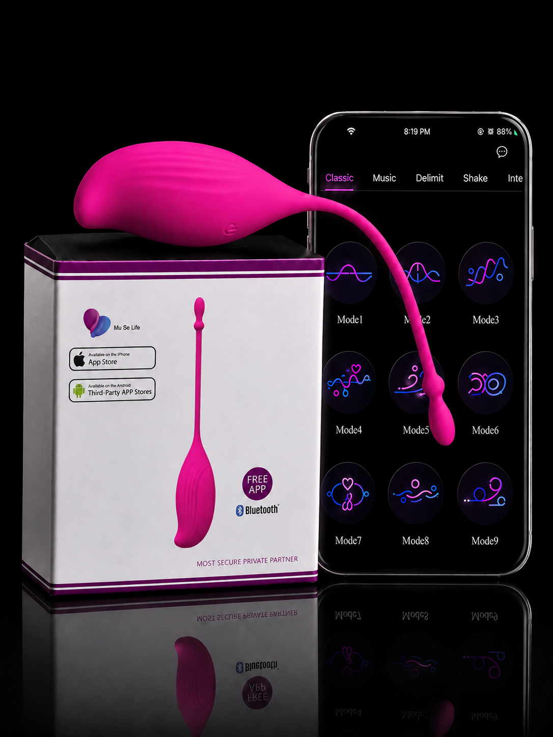 Global App Control Kegel Trainer,Pelvic Floor Exercise Smart Kegel Balls for Women