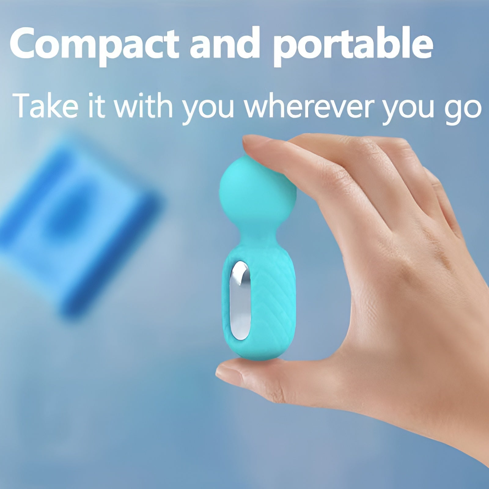 Powerful Portable Mini Handheld Massage Wand - Rechargeable Wellness Massager