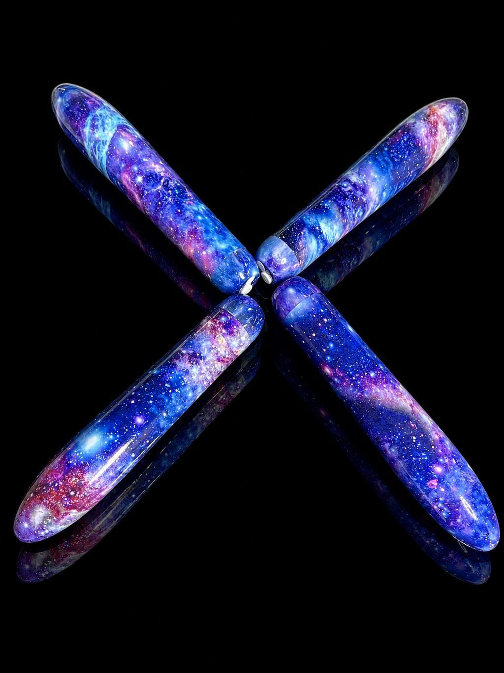 Collectible Cosmic Personal Handheld Massager – Galaxy Design Unique Self-Care Gift With Velvet Storage Bag