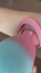 Rechargeable Personal Wellness Suction Massager With Soft Flexible Tongue- Gradient Pink