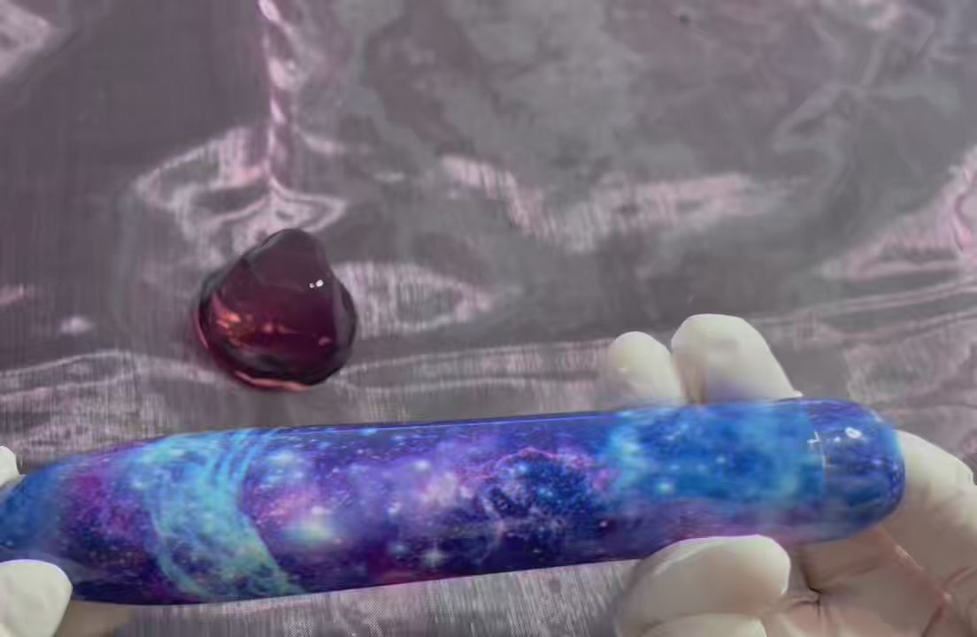 Perfect Gift - Bundle Set 3 Pieces Collectible Cosmic Personal Handheld Massager – Galaxy Design Unique Self-Care Gift With Velvet Storage Bag