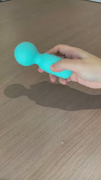 Premium Silicone Portable Mini Handheld Massage Wand - Rechargeable Wellness Powerful Small Massager